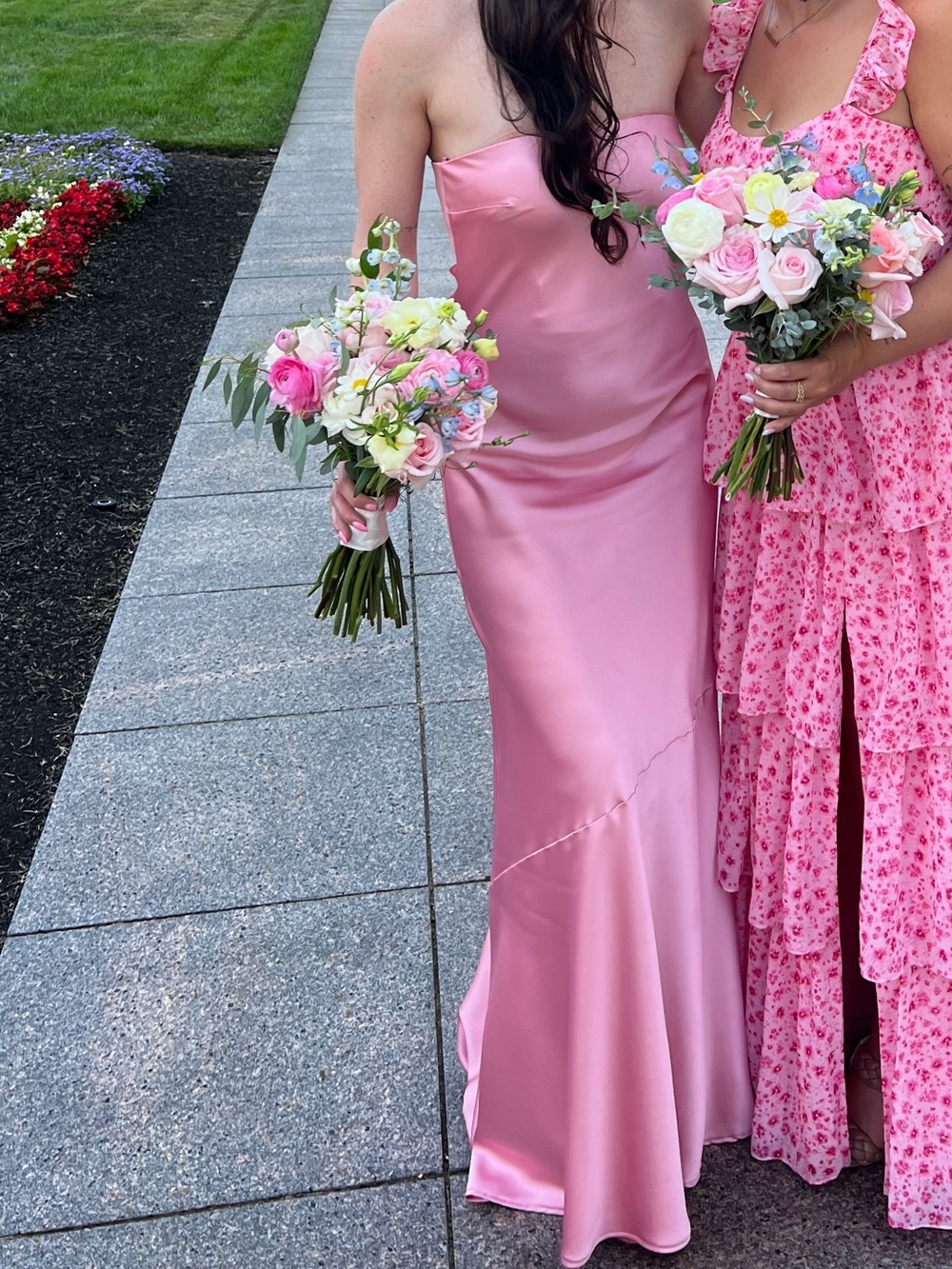 Revelry Satin Slip Dress in Dusty Rose Pink